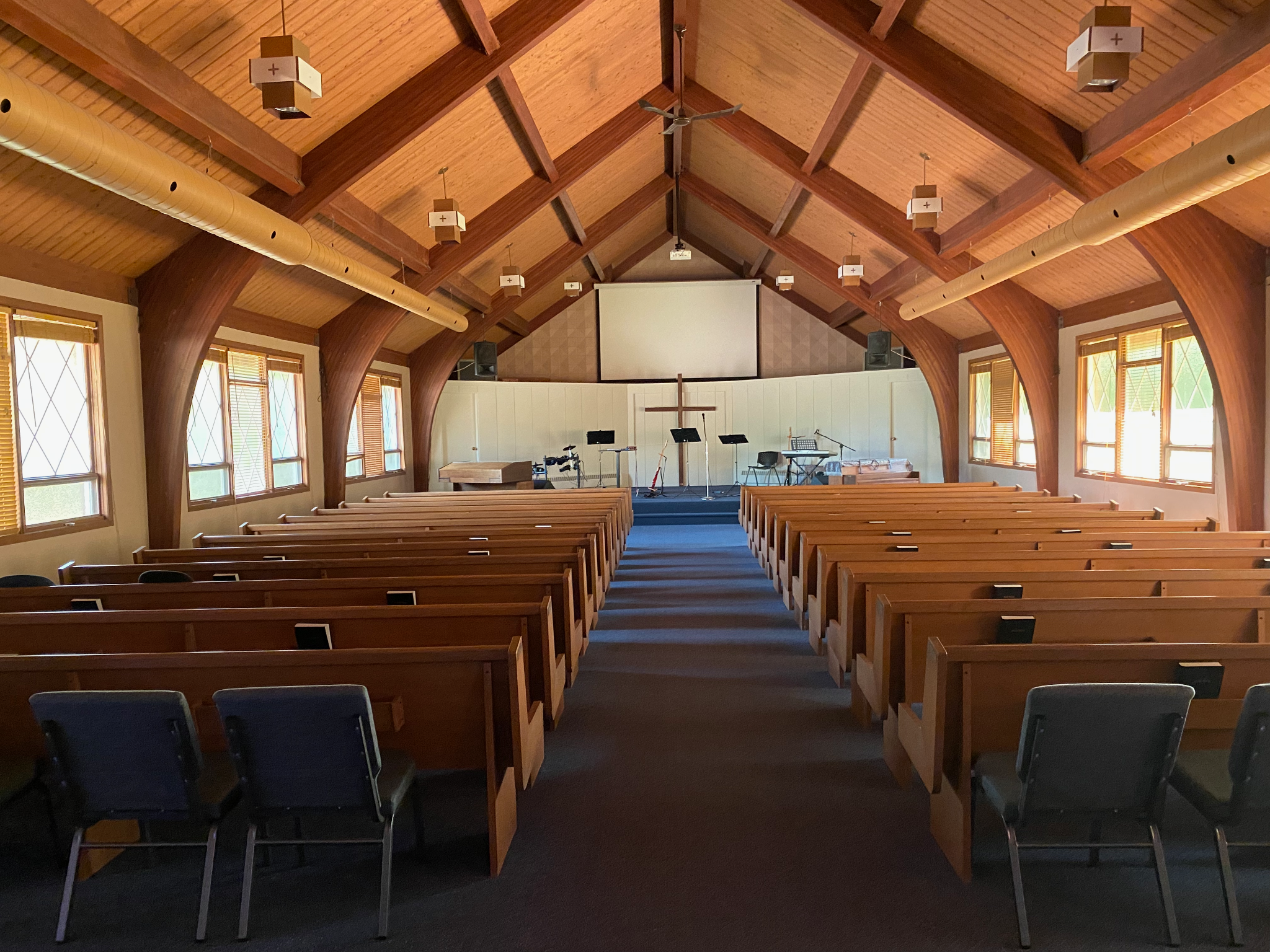 Inside the Glad Tidings sanctuary